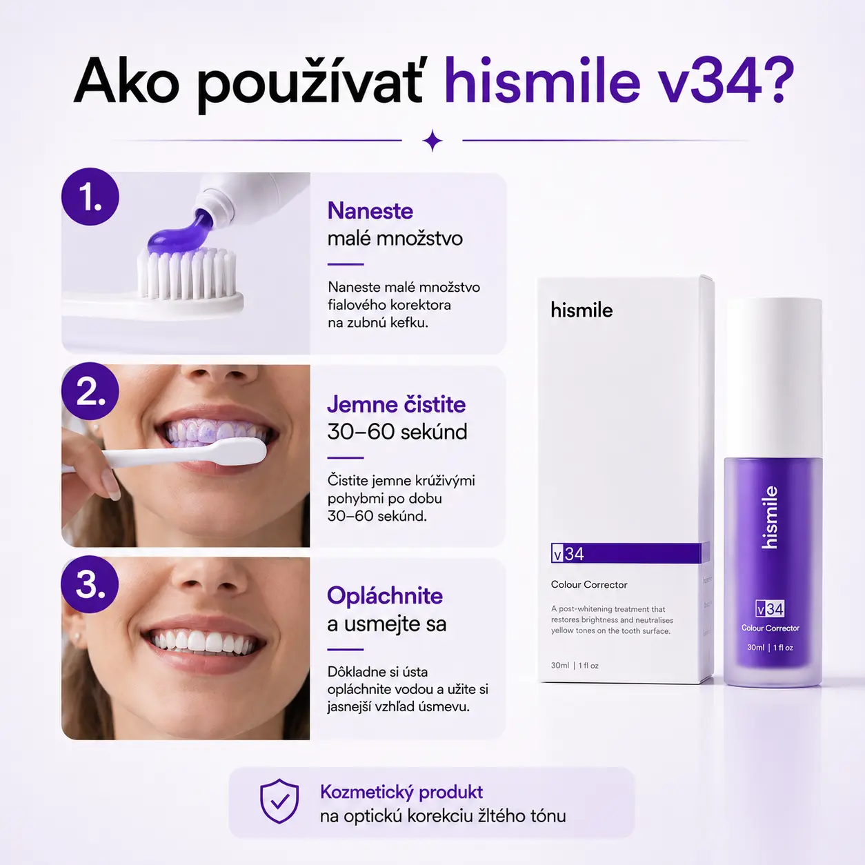 Ako používať hismile v34 Colour Corrector